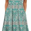 HOTOUCH Women’s Summer Short Sleeve A-Line Midi Dresses Casual Floral T-Shirt Dress Flowy Beach Sundress with Pockets