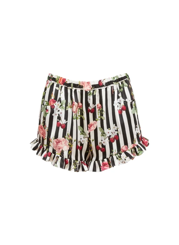 Cherry Rose Ruffle Short