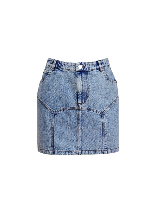 Denim Garter Skirt