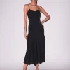 Lace Pointelle Midi Racer Dress
