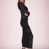 Lace Pointelle Maxi Skirt
