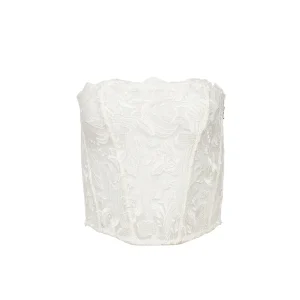 Lola Bow Embroidery Corset Top