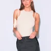 Nylon Mini Skirt